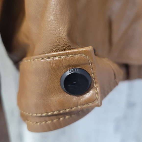 Zara Men's Faux Leather Jacket - Picture 6 of 8